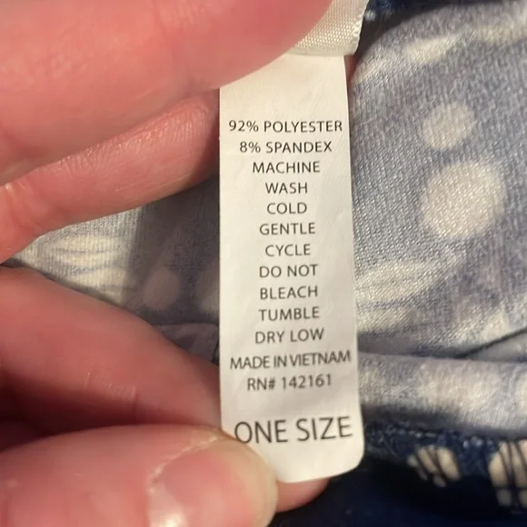 LulaRoe leggings blue and white one size - Picture 4 of 4